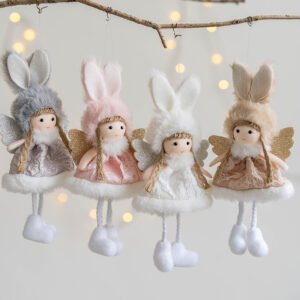 christmas plush angel pendant