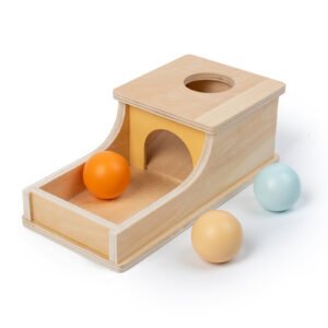 wooden ball drawer target box educational toy