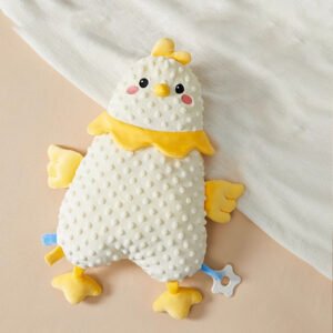 big yellow chicken baby soothing toy